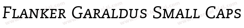 Flanker Garaldus Small Caps Italic字体转换